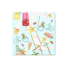 Vibes de plage d'été en bleu