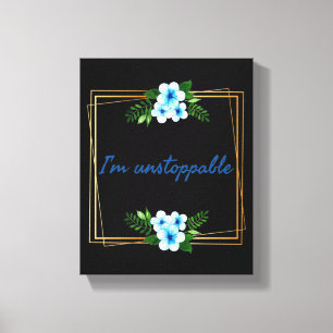 Toile vibes positives affirmations de succès