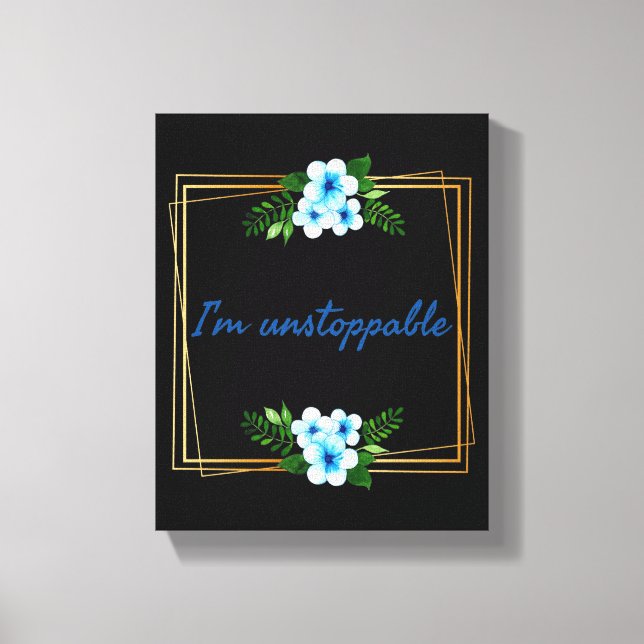 Toile vibes positives affirmations de succès (Recto)