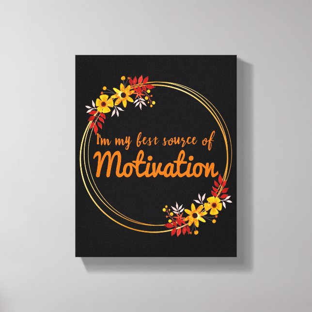 Toile vibes positives mots pour la motivation (Recto)