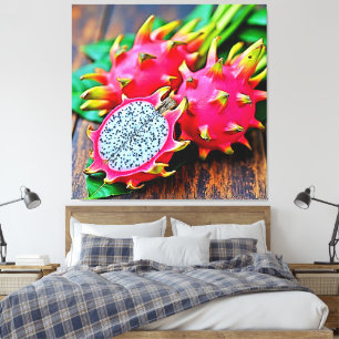 Toile Vibrant Dragon Fruit Beauté Design