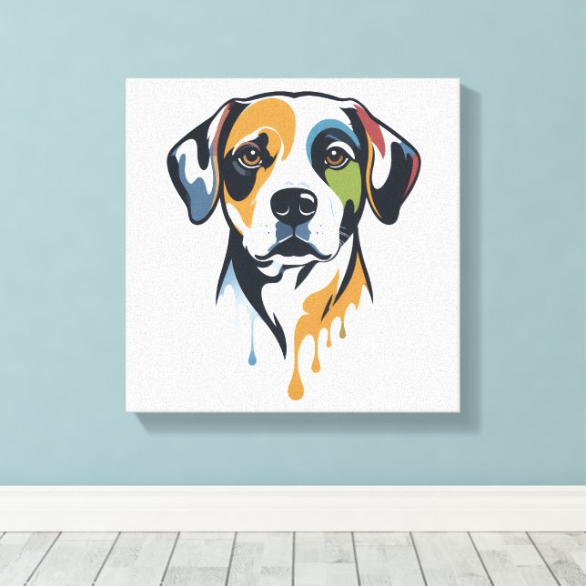 Toile Vibrant Lab Pop Art (Insitu (Plancher de Bois))