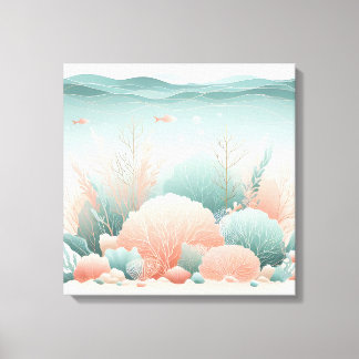 Toile Vibrant Ocean Life Wall Art – Colorful Underwater 