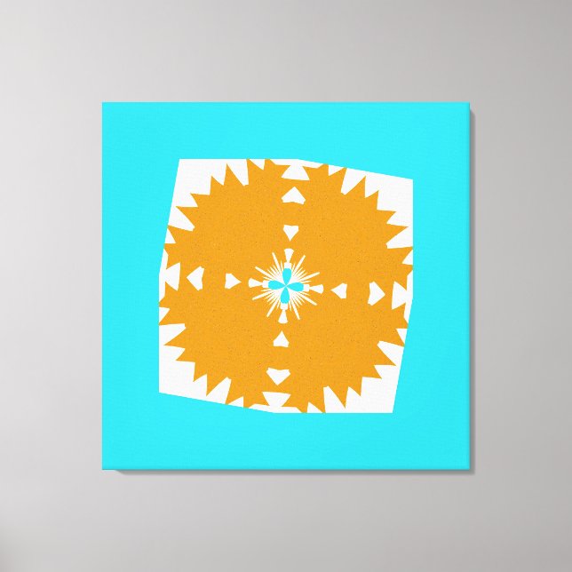Toile Vibrations du Sud-Ouest motif multi-couleurs (Recto)