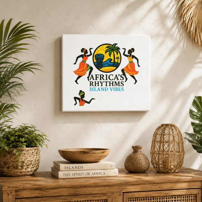 Toile Vibrations élégantes d'île africaine (Créateur téléchargé)