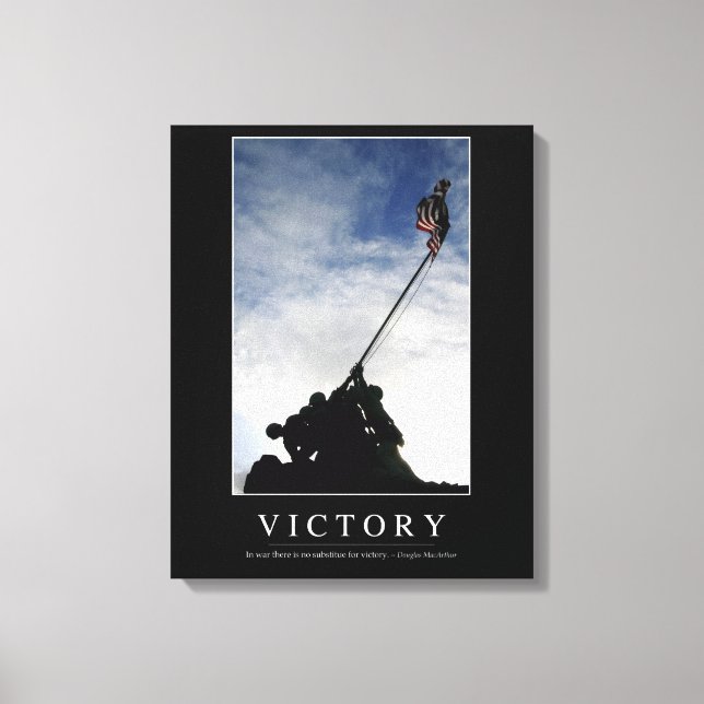 Toile Victoire : Citation inspirante (Recto)