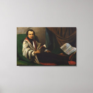 Toile Victor Hugo sur son divan, c.1830-40