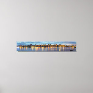 Toile Victoria Skyline Au Panorama De Nuit