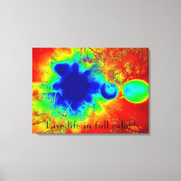 Toile Vie en direct en couleur Abstrait Canvas Mur Art