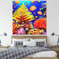 Vie sous-marine de la barrière de poissons tropica