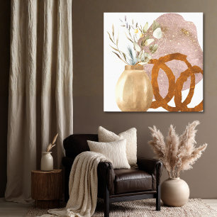 Toile Vie Still Nature Botanique Abstraite Silencieuse