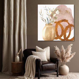 Toile Vie Still Nature Botanique Abstraite Silencieuse