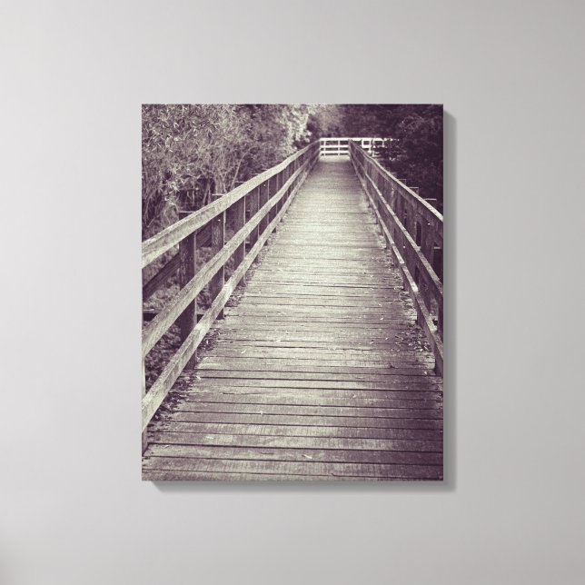 Toile Vieille promenade en bois (Recto)