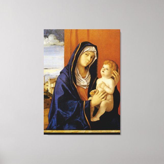 Toile Vierge à l'enfant par Giovanni Bellini (Recto)