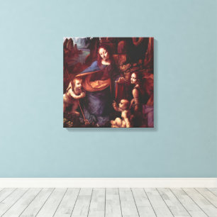 Toile Vierge aux rochers de Léonard de Vinci