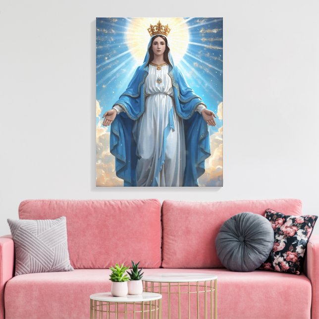 Toile Vierge bleue Marie Céleste (Insitu(Salon))
