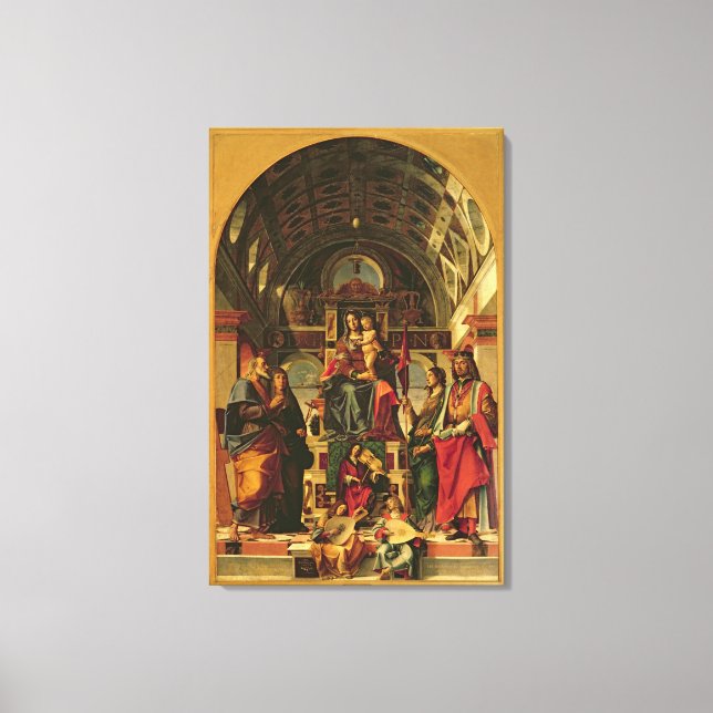 Toile Vierge et enfant avec saints, 1499 (Recto)