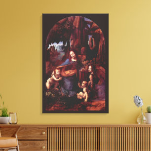 Toile Vierge (Madone) aux rochers de Léonard de Vinci