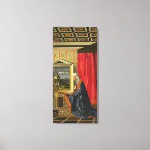 Toile Vierge Marie, du diptyque d'annonce (huile dessus