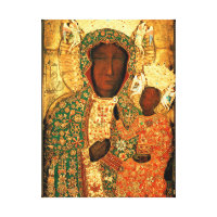 Vierge noire et enfant Notre-Dame de Czestochowa