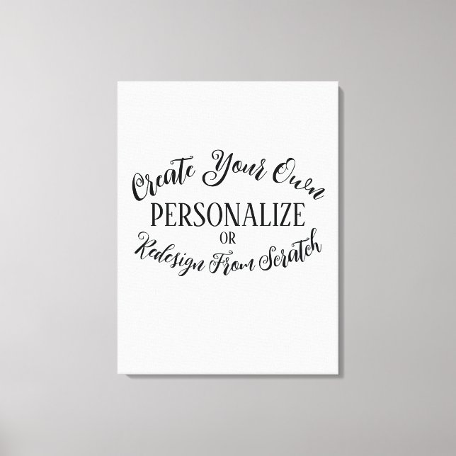 Toile Vierge personnalisable - Créez votre propre (Recto)