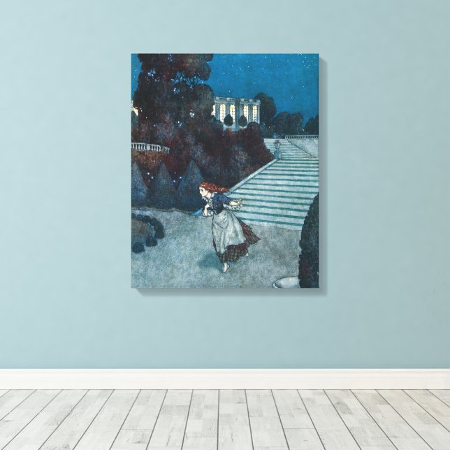 Toile Vieux Conte de Fées, Cendrillon par Edmund Dulac (Insitu (Plancher de Bois))