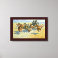 Vieux Cowboy, descendant le meneur de la horde, Re