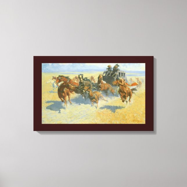 Toile Vieux Cowboy, descendant le meneur de la horde, Re (Recto)