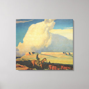 Toile Vieux Cowboys, Open Range par Maynard Dixon