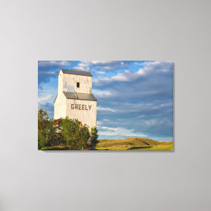 Toile Vieux élévateur à grains à Virgelle, Montana, État