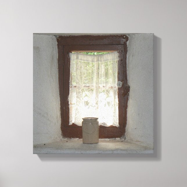 Toile Vieux fenêtre de cuisine irlandaise (Recto)