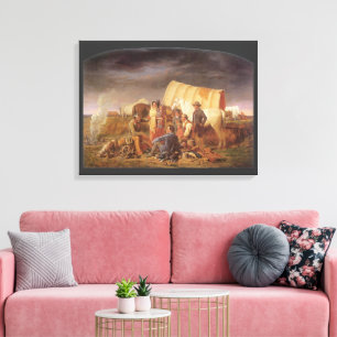 Toile Vieux Ouest américain, conseils sur la prairie par