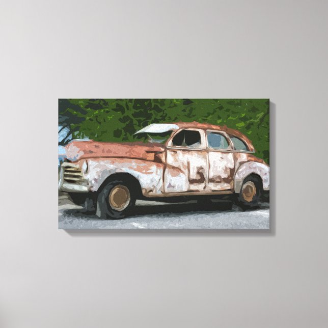 Toile Vieux Rusty Brossé Canvas de voiture (Recto)