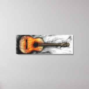 Toile Vieux tableau de guitare