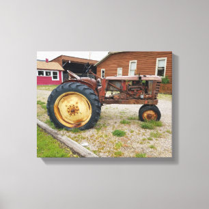 Toile Vieux tracteur Rusty Antique Farm Photo