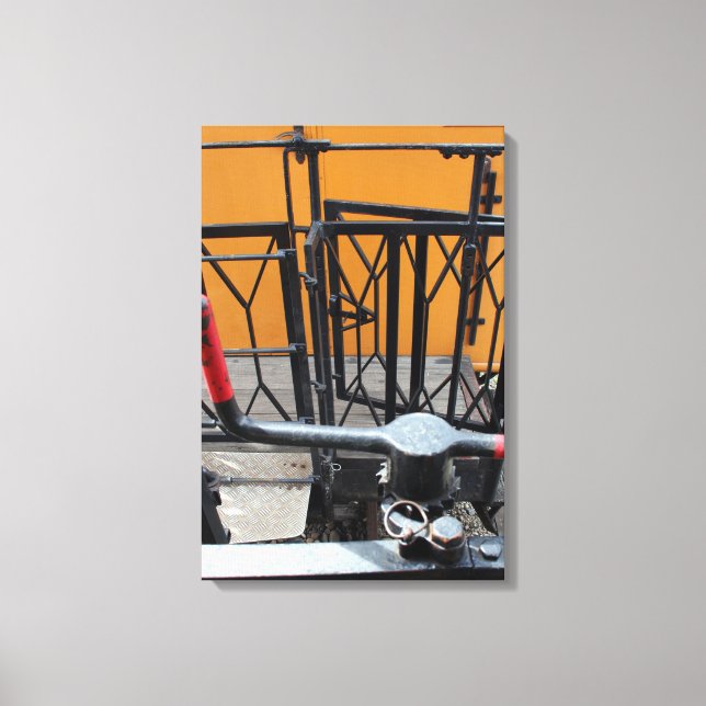 Toile Vieux Train À Vapeur Le Mastrou Wagon Canvas (Recto)