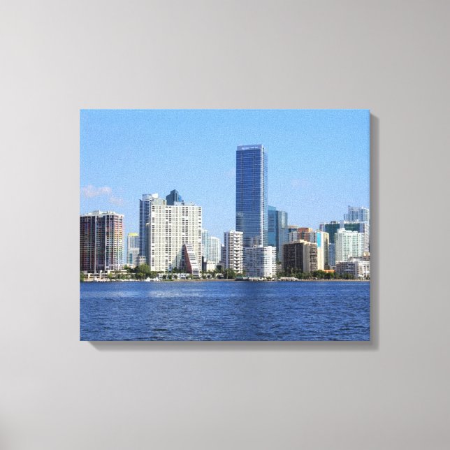 Toile View of Miami Skyline (Recto)