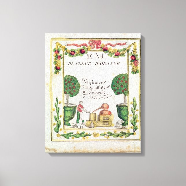 Toile Vignette de l'Eau de Fleur d'Orange (Recto)