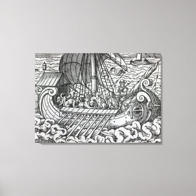 Toile Viking Ship (Recto)