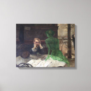 Toile Viktor Oliva L'Absinthe Drinker