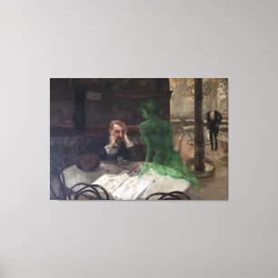 Toile Viktor Oliva - The Absinthe Drinker (1901)