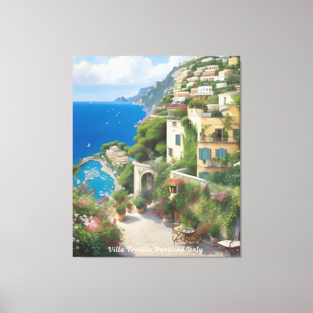 Toile Villa Treville Positano Italie (Recto)