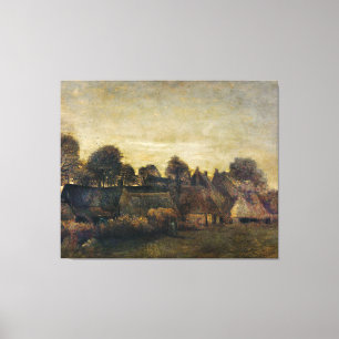 Toile Village agricole à Twilight (1884)