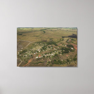 Toile Village amérindien. Inondé saisonnièrement