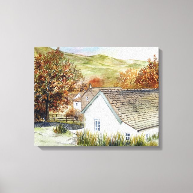 Toile Village de Buttermere, District des Lacs, Angleter (Recto)