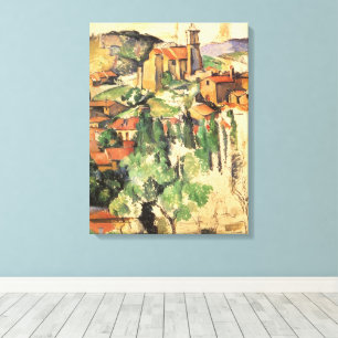 Toile Village de Gardanne par Paul Cezanne, Art Vintage