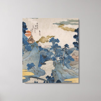 Toile Village de montagne japonais