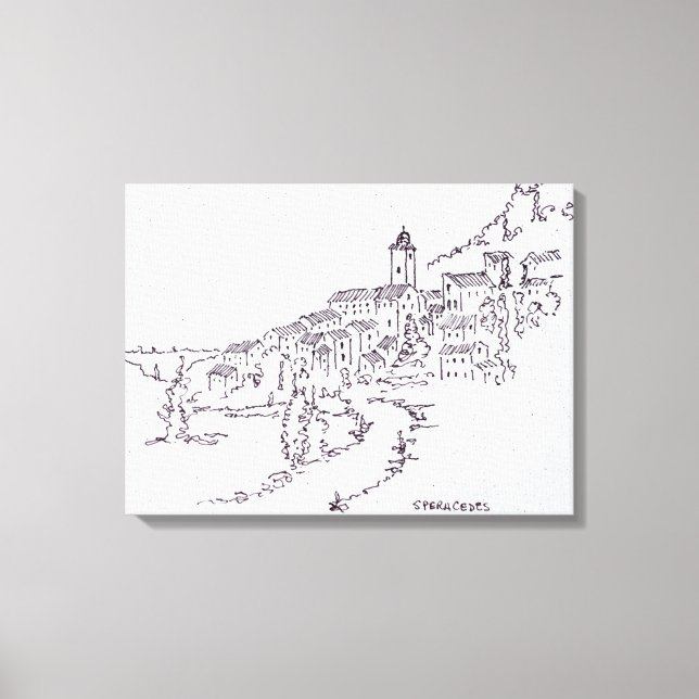 Toile Village de Speracèdes | Provence, France (Recto)