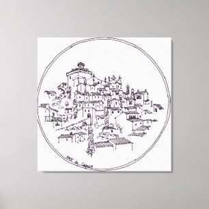 Toile Village du Haut-de-Cagnes   Provence, France