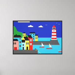 Toile Ville côtière